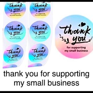 50 Thank You Package Stickers 1.5” Sticker Seal